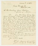 1861-12-23  Officers William C. Morgan and Jefferson Savage recommend Charles A. Hill for promotion