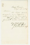 1861-12-25  Adjutant J.H. Plaisted requests his commission