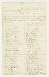 1861-12-26  Members of Company C request the appointment of Sergeant M.S. Wadsworth
