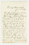 1862-01-03  G.P. Wentworth and other members of Company I recommend George Erskine for promotion to lieutenant