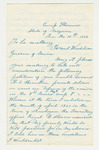 1862-01-10   H. Hamilton of Company F requests relief for his family