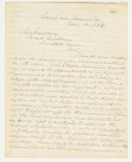 1862-01-14  Brigadier General John Sedgewick writes Governor Washburn regarding his recommendation of Mr. McIntyre