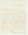 1862-04-07   Copy of letter from Colonel Staples to General Hodsdon regarding officers