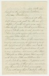 1862-04-23  Jonathan Newcomb, Jr. of Company A writes Governor Washburn
