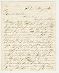 1862-05-28   John Gilman recommends Charles Lowell for Quarter Master