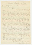 1862-07-07  Sergeant Frank W. Haskell requests authority to recruit men for the 16th Regiment, and for a commission in that regiment