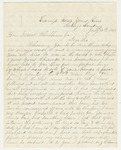 1862-07-10   John L. Little of Company A requests a commission in a new regiment