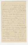 1862-07-12   Sergeant William H. Higgins of Company D requests a promotion