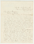 1862-07-14  Quarter Master Sergeant George A. Nye requests a commission in a new regiment