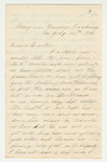 1862-07-24  George Keef writes about the regiment to his friend Mr. Bunker