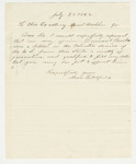 1862-07-28  Moses Littlefield recommends Dumont Bunker for promotion