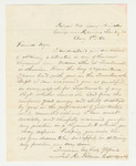 1862-08-08  Captain Tallman recommends Mr. Nye for promotion to Quarter Master