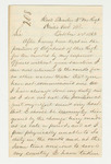 1862-10-02  Donald McIntyre request a commission having served as Adjutant