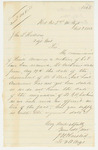 1862-10-03  Lieutenant Plaisted writes regarding commissions of Anderson and Witham