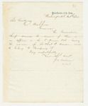 1862-10-03  General-in-Chief inquires about Lieutenant Charles C. Crew of Company B