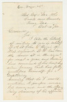 1862-10-10  Lieutenant Colonel Moses Lakeman recommends John S. Wiggin for promotion to Captain