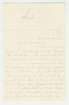 1862-10-14  Asenath Low recommends Charles Low for promotion to Lieutenant