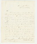 1862-11-01  A.W. Norcross forwards a letter from Charles Hendrickson requesting discharge