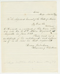 1862-11-25  Hervey Burnham requests a copy of William C. Howard's enlistment