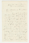 1862-12-24  Jeff Savage writes Governor Washburn about the injustice of his dismissal from service