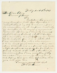 1863-03-16  W.L. Richmond recommends Sergeant B.W. Smart for a commission in the Colored Troops