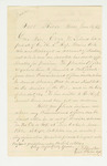 1863-06-23  B.F. Winslow, Claims Agent, requests proof of service for Ezra W. Leland