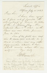 1863-07-15 G.H. Knowlton inquires about Lucius A. Allen, who was taken prisoner in June 1862 by G. H. Knowlton
