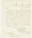 1863-07-20  Surgeon A. Gray writes regarding furloughs for William E. Brown and John Fossett