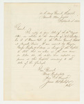 1863-09-04  James Bishop writes in reference to transfer of A. Bailey to the Maine General Hospital