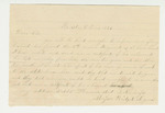 1863-10-15 Bridget Lyons inquires about her husband and requests his wages by Bridget Lyons