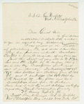 1863-11  Frank Farrington, wounded at Gettysburg, requests his descriptive list