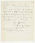 1863-12-11 Thomas McFadden requests a copy of his commission by Thomas McFadden