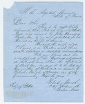 1864-02-19 Robert Marsh requests aid on behalf of Bridget Lyons by Robert Marsh