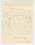 1864-02-22 Albert B. Libby request a commission from Governor Cony by Albert B. Libby