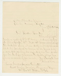 1864-06-07 Frank Farrington requests a transfer to Maine by Frank Farrington