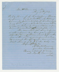 1864-08-17 A. Waterhouse inquires whether Arthur L. Coombs was reported killed by A. Waterhouse