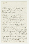 1865-02-19 R.G. Curtis of Company B requests to be transferred due to his leg wound by R. G. Curtis