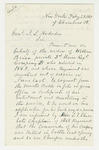 1865-02-23  Ephraim H. Hudson requests aid for widow of William Brien