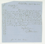 1865-04-20 R. Tattershall inquires about Alpheus [?]