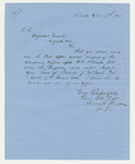 1865-10-17 Horatio Woodman inquires about Patrick McGrath by Horatio Woodman