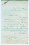 1866-01-27 Moses Lakeman requests a copy of the Adjutant General's report for 1865 by Moses B. Lakeman