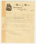 1866-09-25  Adjutant General inquires if the application for pension for widow of Albert B. Hall is pending