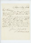 1861-05-13  Thomas H. Marshall inquires about horses for officers
