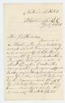 1861-07-01  Dr. S.C. Hunkins reports that Dr. Banks refuses to give up post as acting surgeon and will not respond to Governor's orders