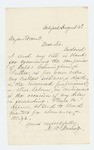 1861-08-04 Dr. N.P. Monroe forwards his bill to Major Titcomb for examining the companies of Cunningham and Fuller by Nahum P. Monroe