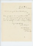 1862-03-10  Hospital Steward Charles S. McCobb reports the resignation of Dr. Carr and promotion of Dr. Libby to surgeon