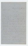 1862-05-05 Dr. W.R. Benson wishes to revoke his resignation as assistant surgeon by W. R. Benson
