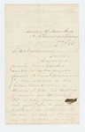 1862-07-07 Lieutenant D. H. Adams recommends Private James E. Doak for commission by D. H. Adams