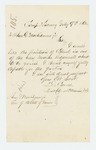 1862-07-09  L.D. Carver requests a position as Colonel in one of the new Maine regiments