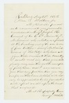1862-08-23  George White recommends Sergeant Joseph R. Conant of Company C for promotion